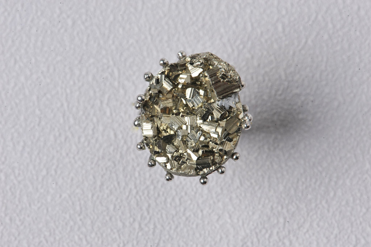 Golden Power Pyrite Statement Ring