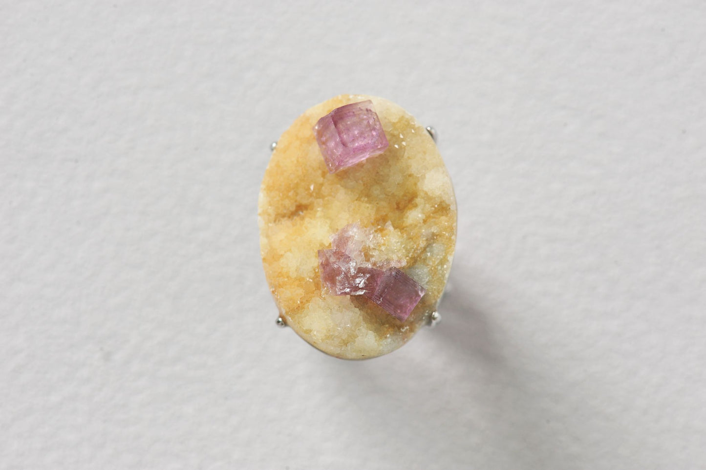 Purple Fluorite on Barite Mountain Ring