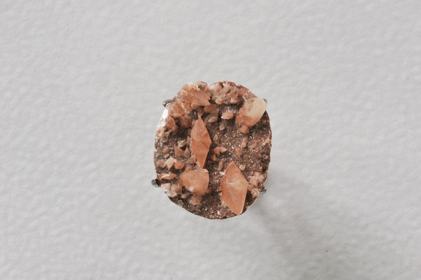Rare Calcite Rhombus Mineral Ring