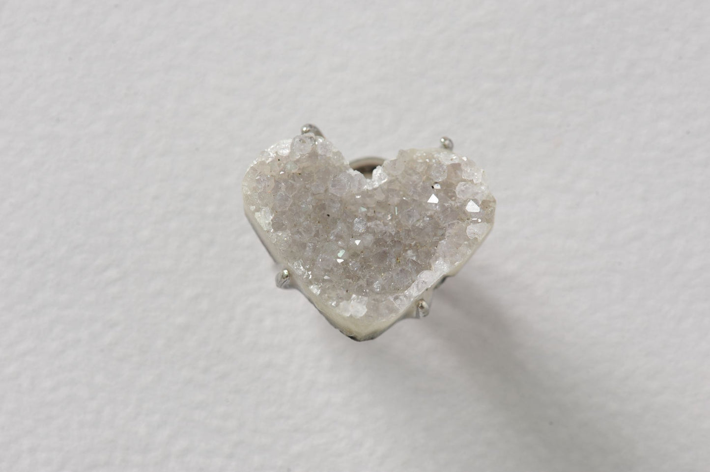 Love’s Amplifier Druzy Heart Ring