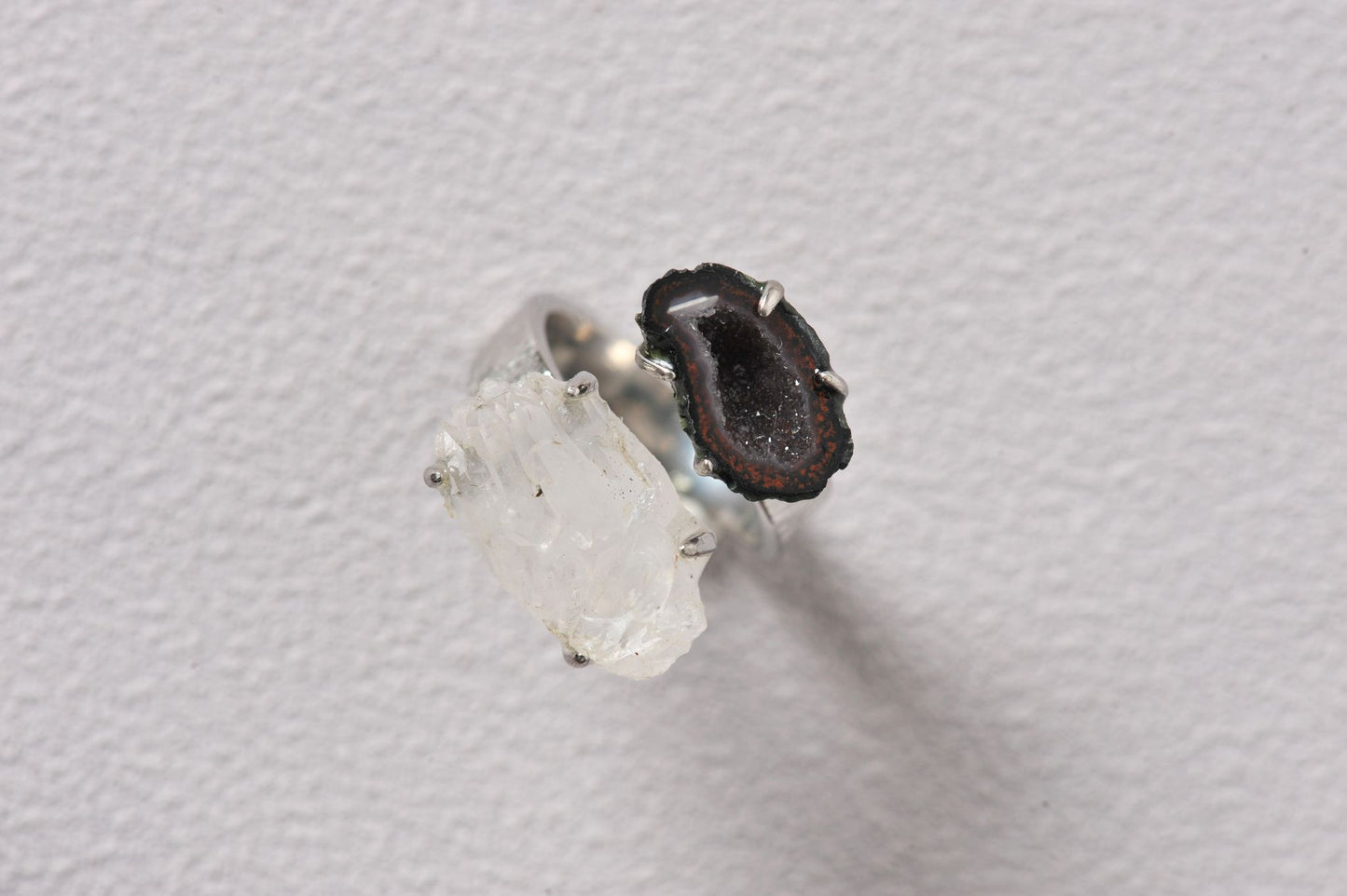 Resonant Duality Geode Crystal Ring