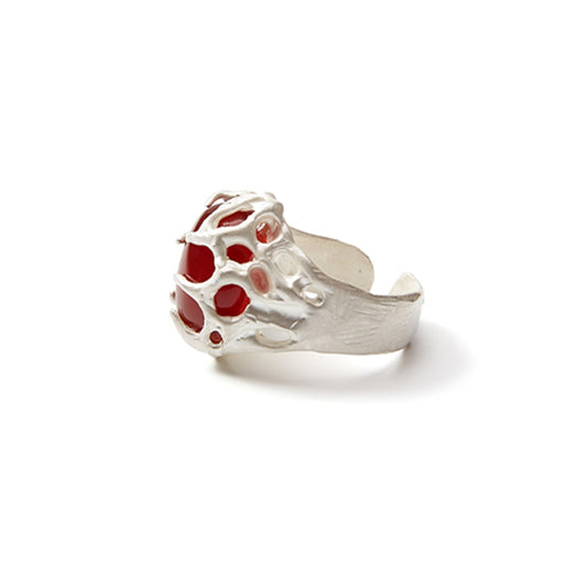 Embrace love Handmade Garnet Sterling Silver Ring
