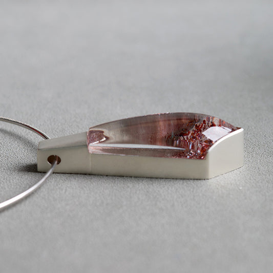 Eternal Flame Exclusive Clear Hematoid Quartz Pendant