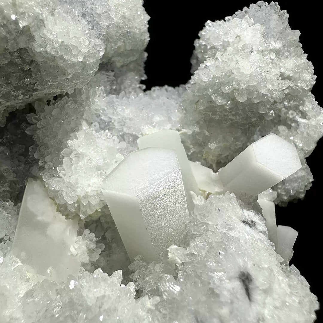 742g Columnar Candle Calcite Quartz Mineral Specimen