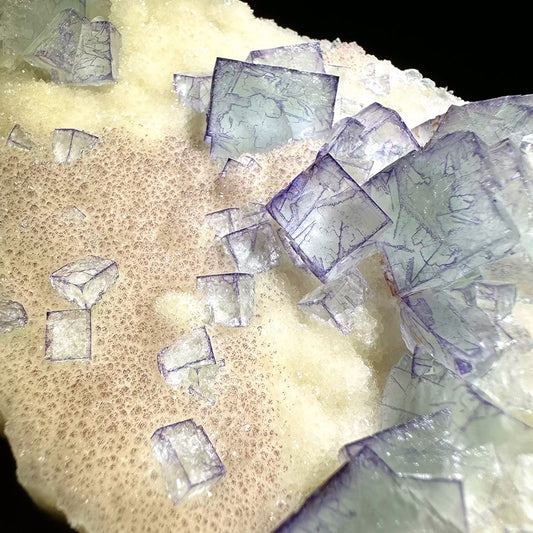 833g Glassy Purple Edge Green Fluorite Quartz