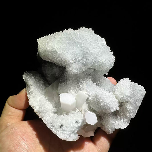 742g Columnar Candle Calcite Quartz Mineral Specimen