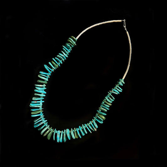 Navaho Inspired Turquoise Tears Necklace