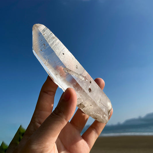 114g Lemurian Laser Quartz for Intuitive Clarity and Akashic Wisdom