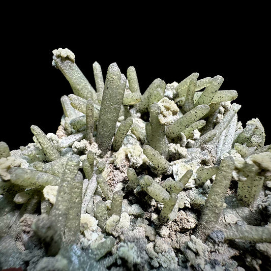 266g Inner Mongolia Green Quartz Cluster & Calcite Specimen