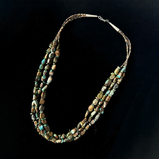Unique Triple Layer Turquoise Necklace