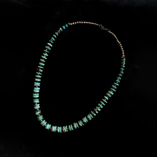 Turquoise Gradient Slice Necklace