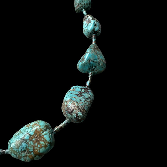 Gradient Raw One of a Kind Turquoise Necklace