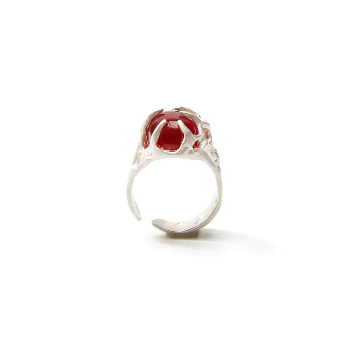 Embrace love Handmade Garnet Sterling Silver Ring