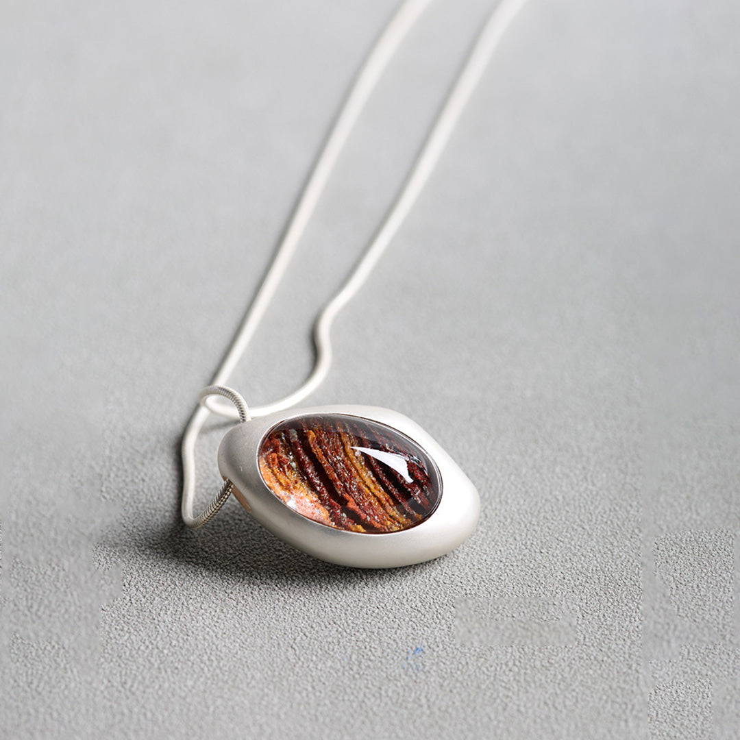 Inner Renewal Unique Phantom Quartz Layered Pendant