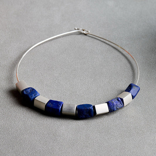 Wisdom Truth Lapis Lazuli Sterling Silver Pendant