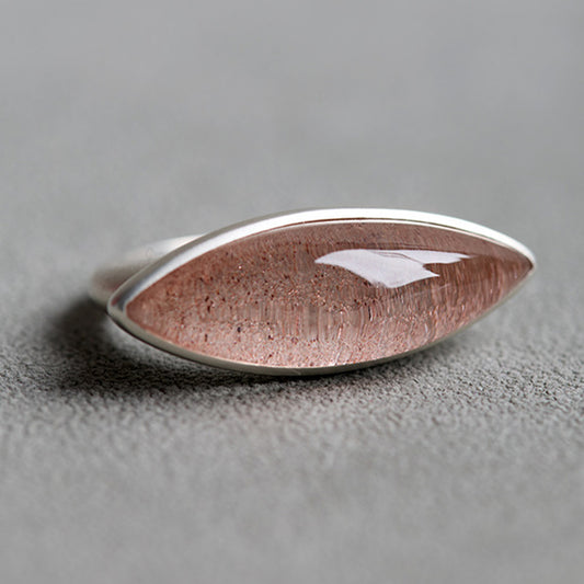 Luck & Love Golden Strawberry Quartz Ring