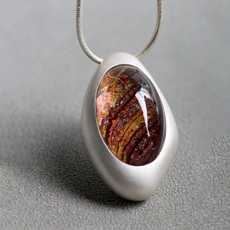 Inner Renewal Unique Phantom Quartz Layered Pendant