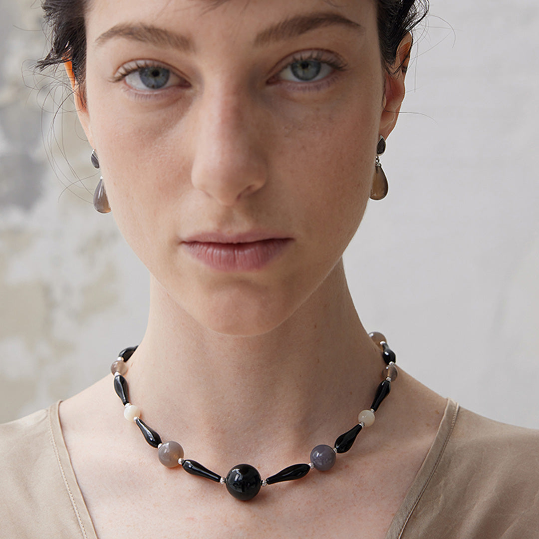 18K White Plated Sterling Silver Clear Quartz Drop Earrings