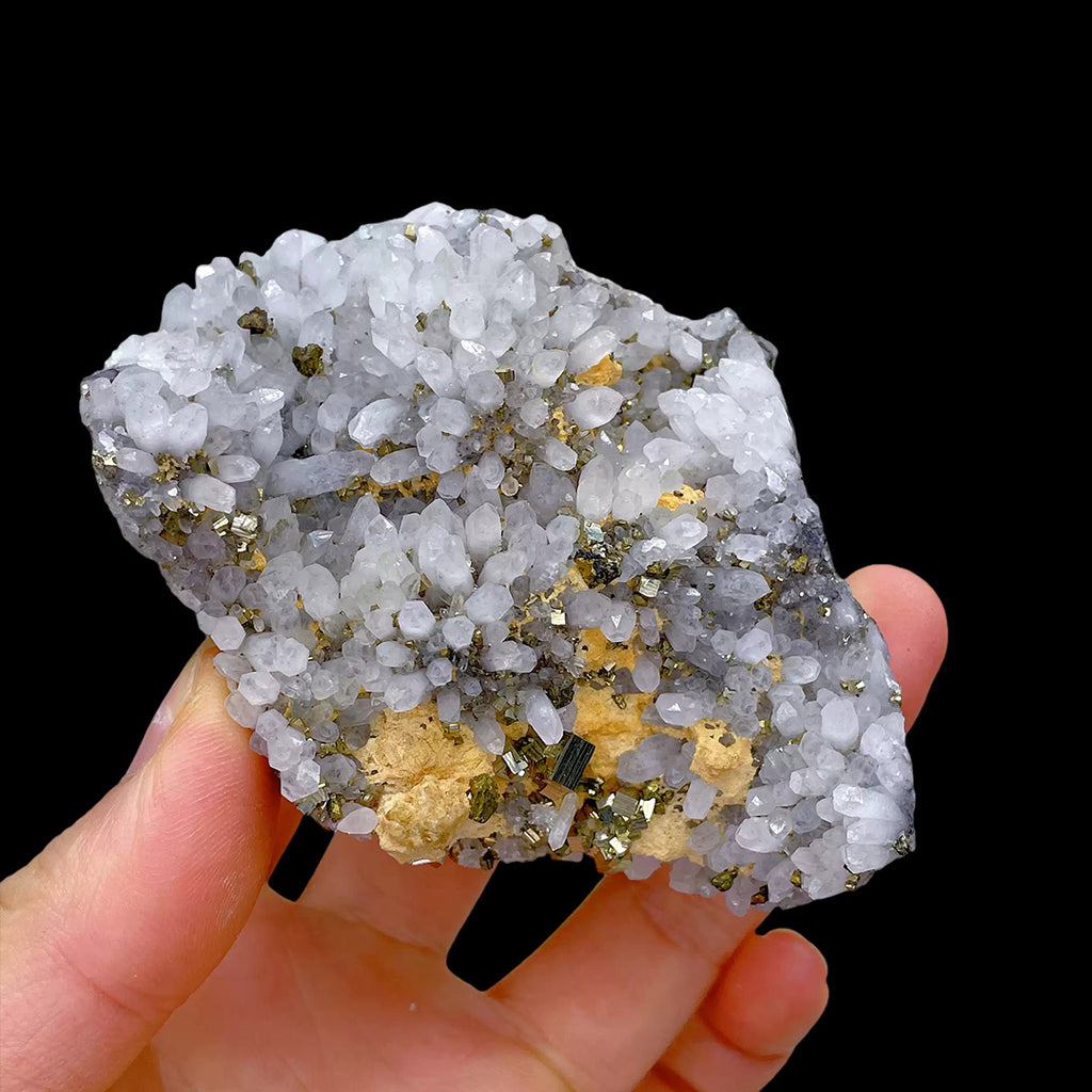 251g Crystal Cluster with Pyrite Paragenesis Mineral Specimen