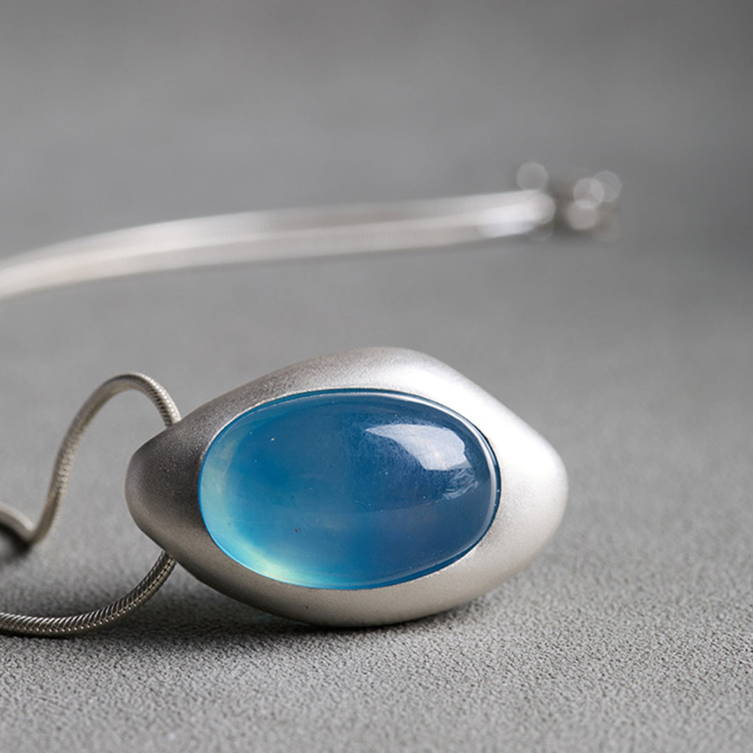 Ocean Charm Limited Aquamarine Crystal Pendant