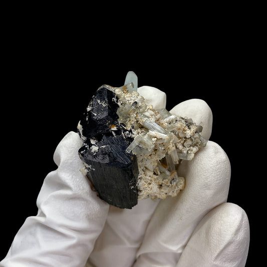 125g Namibia Aquamarine Symbiotic Black Tourmaline