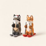 DIY Wooden Skiing Animal Painting Kit