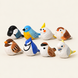 DIY Hand-Painted Wooden Bird Collection