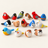 DIY Hand-Painted Wooden Bird Collection