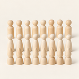 Wooden Peg Dolls DIY Painting Set