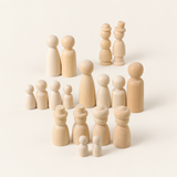 Wooden Peg Dolls DIY Painting Set