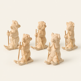 DIY Wooden Skiing Animal Painting Kit