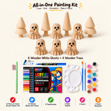 Paint Your Own Wooden Mini Ghost Craft Kit