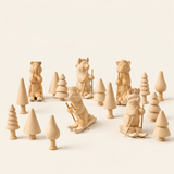 DIY Wooden Skiing Animal Painting Kit