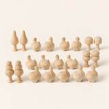 Mini Hand-Carved Wooden Cat DIY Kit
