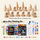 Paint Your Own Wooden Mini Ghost Craft Kit