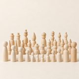 Wooden Peg Dolls DIY Painting Set