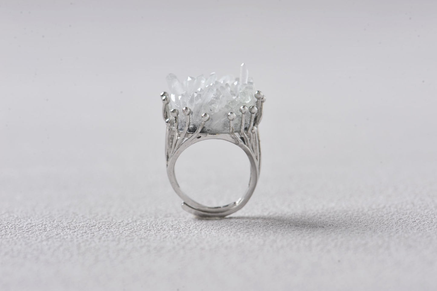 Sacred Lemurian Quartz Cluster Growth Ring