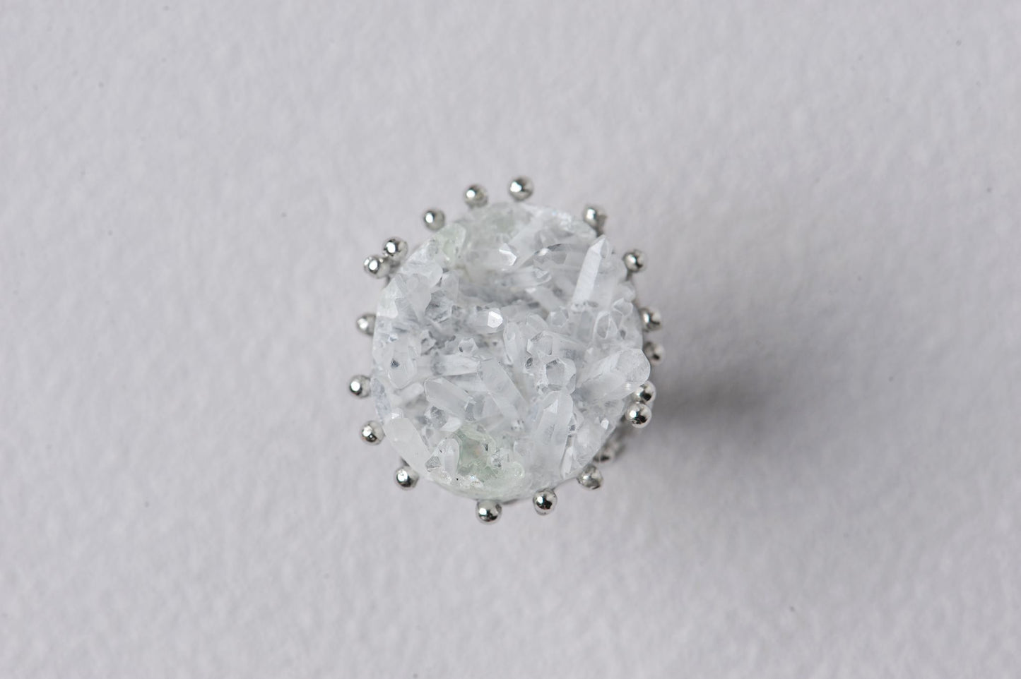Sacred Lemurian Quartz Cluster Growth Ring
