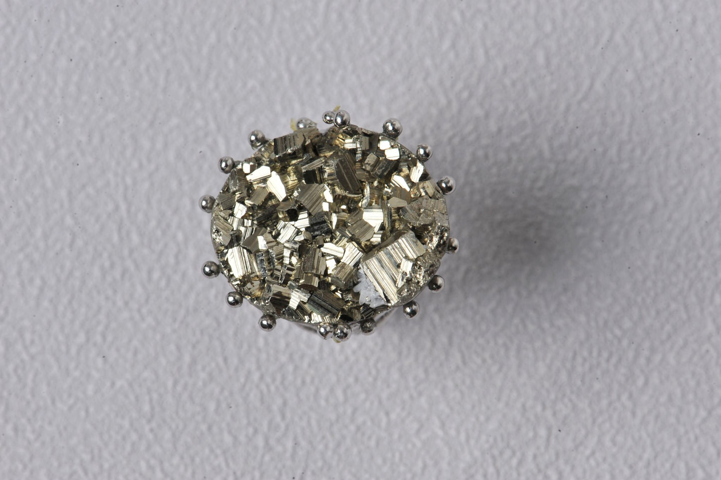 Golden Power Pyrite Statement Ring