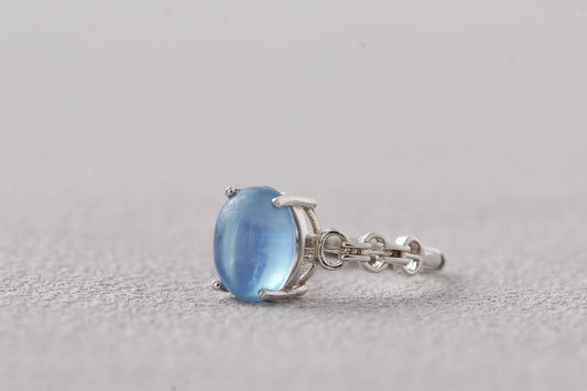 Mermaid’s Tear Aquamarine Ring