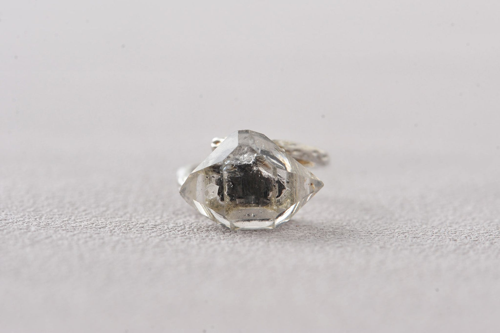 Third Eye Diamond Herkimer Ring