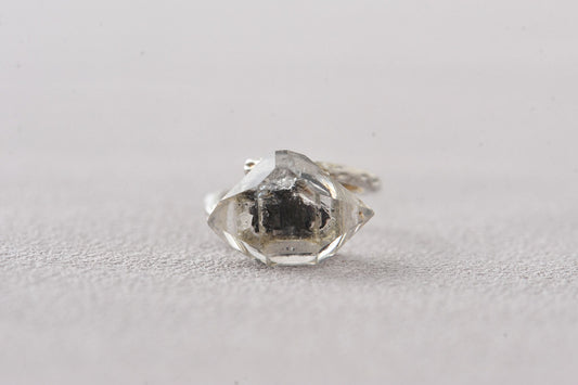 Third Eye Diamond Herkimer Ring