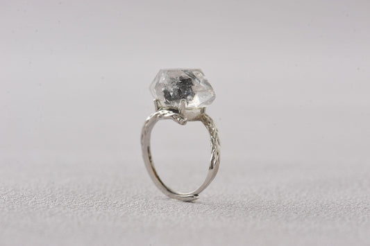 Third Eye Diamond Herkimer Ring