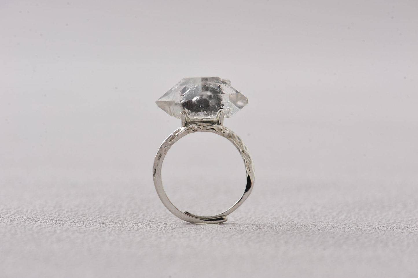 Third Eye Diamond Herkimer Ring
