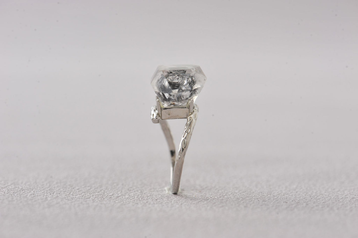 Third Eye Diamond Herkimer Ring
