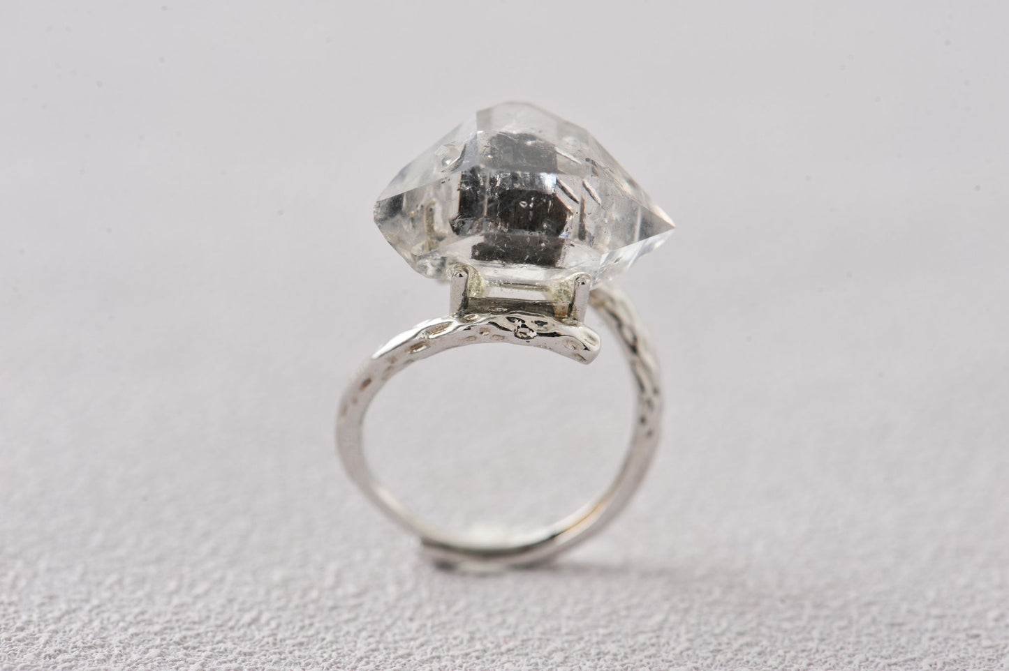 Third Eye Diamond Herkimer Ring