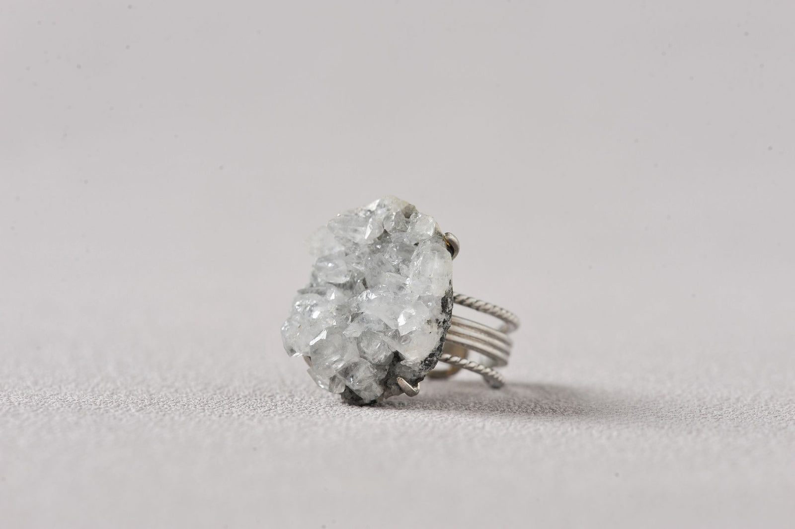 Glacier Apophyllite Cluster Ring