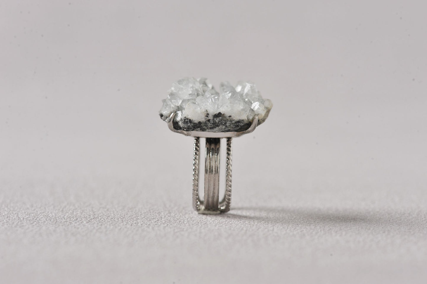 Glacier Apophyllite Cluster Ring