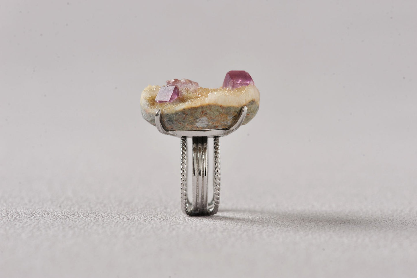 Purple Fluorite on Barite Mountain Ring
