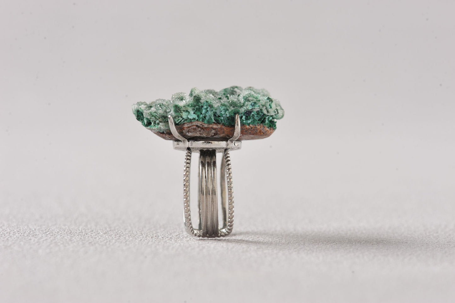 Candy Quartz Malachite Ring
